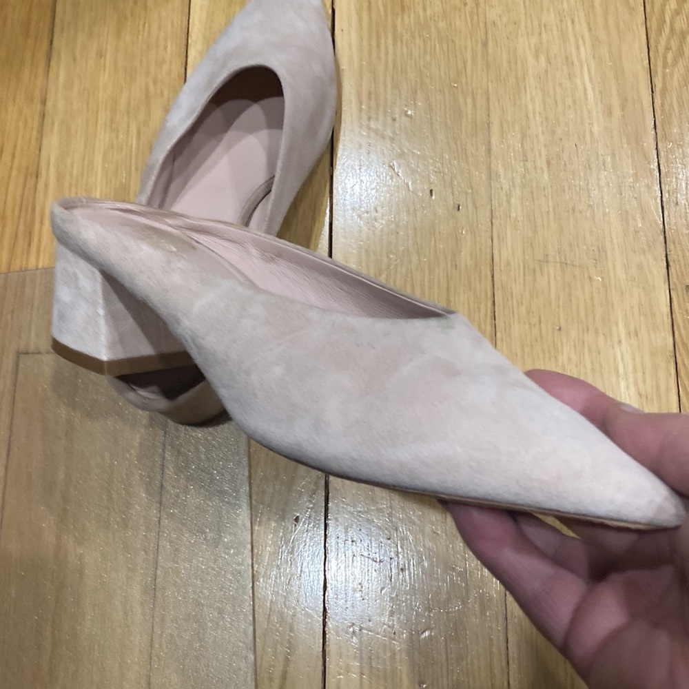 Vintage Vince  Bero Cuoio Women Suede Heel shoes.Light Pink.